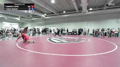 Senior Women Freestyle FS - 76 lbs Cons. Round 2 - America Lopez, California vs Cheya Bishop, ISI