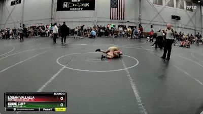 64 lbs Round 3 (4 Team) - Logan Vallalla, Mat Assassins Black vs Eddie Cuff, Grit Mat Club