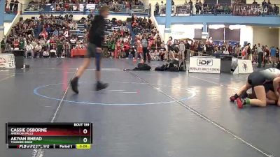 107 lbs Cons. Round 2 - Akiyah Rhead, Thunder Ridge vs Cassie Osborne, American Falls