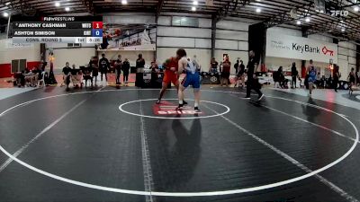 87 kg Cons. Round 2 - Anthony Cashman, Warrior Regional Training Center vs Ashton Simison, Cincinnati Rtc