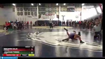 126 lbs Champ. Round 2 - Benjamin Salas, Durango vs Jonathan Torres, Clark