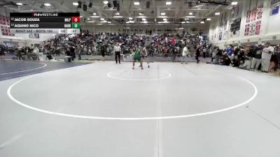 Boys 165 lbs Cons. Round 1 - Jacob Souza, Milpitas Boys vs Aquino Nico, Harbor Boys