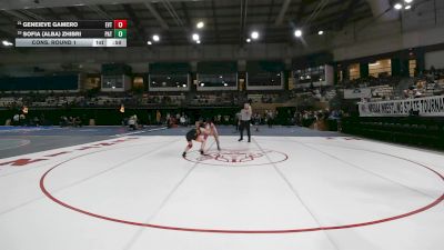 110 lbs Cons. Round 1 - Sofia (Alba) Zhibri, Patapsco vs Geneieve Gamero, Eastern Technical