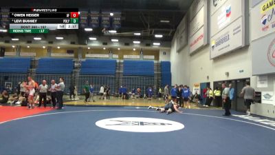 197 lbs 3rd Place Match - Owen Heiser, Air Force vs Levi Bussey, Cal Poly