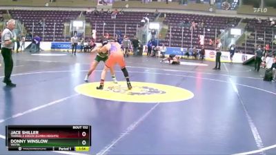 138 lbs Champ. Round 2 - Donny Winslow, Vestal vs Jace Shiller, Thomas A Edison (Elmira Heights)