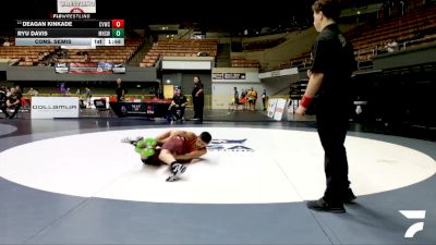 All Cadet Boys Freestyle Lower - 113 lbs Cons. Semis - Deagan Kinkade, Coachella Valley Wrestling Club vs Ryu Davis, Merced High School Wrestling