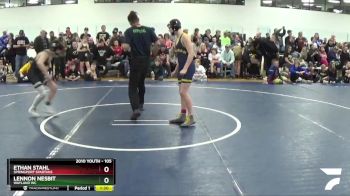 105 lbs Champ. Round 1 - Lennon Nesbit, Wayland WC vs Ethan Stahl, Springport Spartans