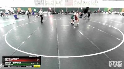 174 lbs Semifinal - Devin Wasley, Minnesota vs Brody Hemauer, UW-Parkside