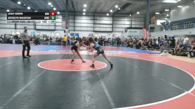 96-105 lbs Round 2 - Leah Gibbs, Williamsburg Wrestling Club vs Jocelyn Magoon, Granby St Wrestling Club