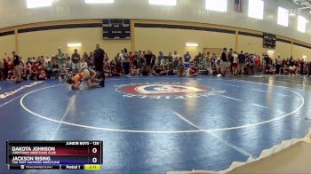 120 lbs Cons. Round 2 - Dakota Johnson, Yorktown Wrestling Club vs Jackson Rising, The Fort Hammers Wrestling