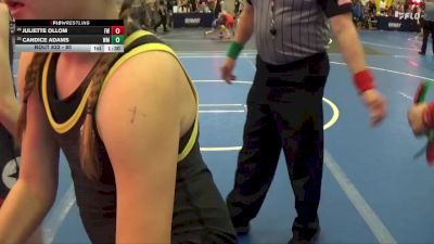 80 lbs Champ. Round 2 - Juliette Ollom, Freedom Wrestling vs Candice Adams, Watkins Memorial