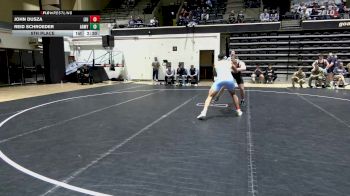 197 lbs 5th Place - John Dusza, Long Island University vs Reid Schroeder, Army
