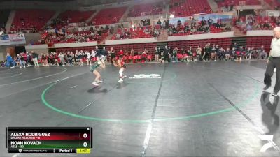 100 lbs Round 1 (16 Team) - Alexa Rodriguez, Dallas Hillcrest vs Noah Kovach, Azle