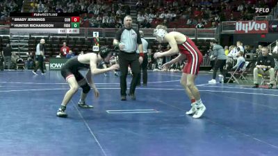 3A-150 lbs Champ. Round 1 - Brady Jennings, Clinton vs Hunter Richardson, Fort Dodge