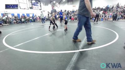 43 lbs Round Of 16 - Mason Hamilton, Little Axe Takedown Club vs Ryder Hall, Tecumseh Youth Wrestling