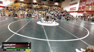 120 lbs Cons. Round 3 - LouAnn Bryant, Campbell County vs Addison Lyman, Lyman