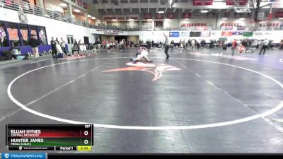 197 lbs Cons. Round 3 - Elijah Hynes, Central Methodist vs Hunter James, Menlo (Calif.)