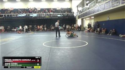 133 lbs Cons. Round 2 - David Govea, East Los Angeles College vs Miguel Barreto-Gonzalez, Bakersfield