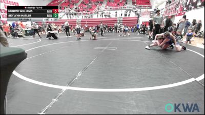 88 lbs Rr Rnd 2 - Hunter Williams, Harrah Little League Wrestling vs Skylynn Hatler, Harrah Little League Wrestling