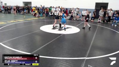 132 lbs Round 1 - Kaytlin McAnelly, Soldotna Whalers Wrestling Club vs Rylee Abbett, Chugach Eagles Wrestling Club