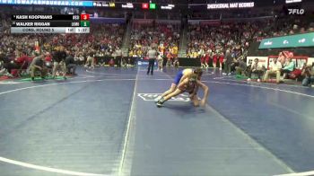 1A-126 lbs Cons. Round 5 - Kash Koopmans, West Sioux, Hawarden vs Walker Riggan, Louisa-Muscatine