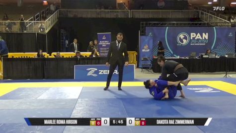 Dakota Rae Zimmerman vs Marlee Roma Hirson 2026 Pan Jiu Jitsu IBJJF Championship