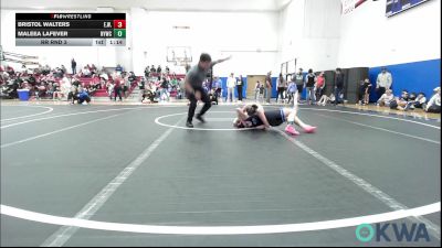 98 lbs Rr Rnd 3 - Bristol Walters, Elgin Wrestling vs Maleea LaFever, Newcastle Youth Wrestling