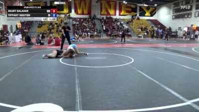 135 lbs Round 4 - Juliet Salazar, Northview High School vs Tiffany Nguyen, Santa Ana