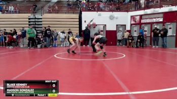74-81 lbs Quarterfinal - Blake Kenney, Griffith Wrestling Club vs Maddon Gonzalez, New Castle Youth Wrestling