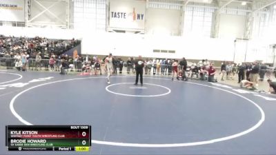 131 lbs Cons. Round 2 - Kyle Kitson, Whitney Point Youth Wrestling Club vs Brodie Howard, SV Saber Den Wrestling Club