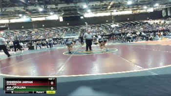 100 lbs Champ. Round 1 - Emmerson Jarman, Scappoose vs Ava Cipollina, Owyhee