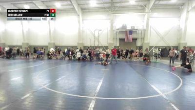 45 lbs Cons. Semi - Walker Green, Preston Warriors vs Leo Miller, Payson Lion Wrestling Club