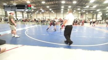 230 lbs Round Of 16 - Brady Gephart, Ohio United - MS vs Benjamin Corvin, TDWC Maniacs Grey - MS