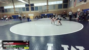 110lbs Champ. Round 2 - Isabel Loomis, North Creek (Girls) vs Madison Vincent, Lake Stevens (Girls)