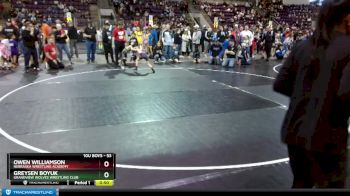 53 lbs Cons. Round 2 - Owen Williamson, Nebraska Wrestling Academy vs Greysen Boyuk, Grandview Wolves Wrestling Club