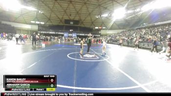 63 lbs Champ. Round 1 - Abraham Garcia, Twin City Wrestling Club vs Kanon Bailey, Deer Park Ironman Wrestling Club