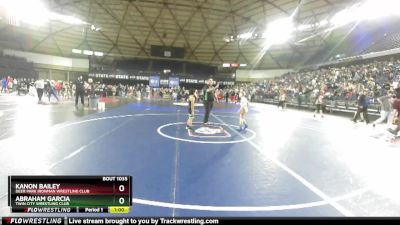 63 lbs Champ. Round 1 - Abraham Garcia, Twin City Wrestling Club vs Kanon Bailey, Deer Park Ironman Wrestling Club