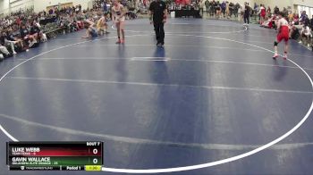132 lbs Semis & 1st Wrestleback (8 Team) - Luke Webb, Team Texas vs Gavin Wallace, Oklahoma Elite Orange