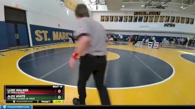 120 lbs Champ. Round 1 - Alex White, St. Mark`s School Of Texas vs Luke Walker, St. John`s School