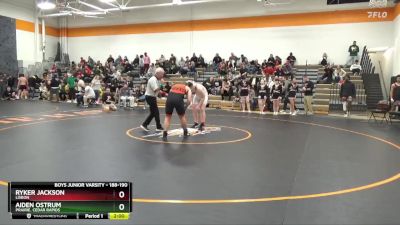 188-190 lbs Round 3 - Aiden Ostrum, Prairie, Cedar Rapids vs Ryker Jackson, Lisbon