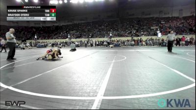 92 lbs Round Of 16 - Kruse Sparks, Tonkawa Takedown Club vs Brayden Otero, Team Tulsa Wrestling Club