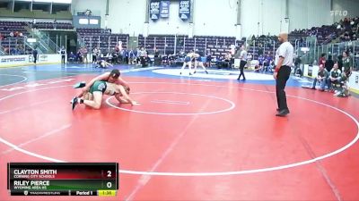 160 lbs Champ. Round 1 - Clayton Smith, Corning City Schools vs Riley Pierce, Wyoming Area Hs