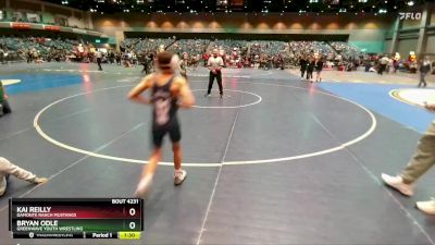 69-72 lbs Round 5 - Kai Reilly, Damonte Ranch Mustangs vs Bryan Odle, Greenwave Youth Wrestling