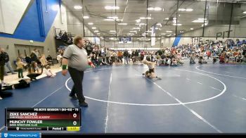 73 lbs Quarterfinal - Munchy Fowler, Davis Wrestling Club vs Zeke Sanchez, Sanderson Wrestling Academy