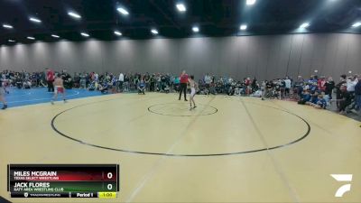 64-65 lbs Round 3 - Jack Flores, Katy Area Wrestling Club vs Miles McGrain, Texas Select Wrestling