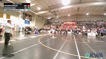 112 lbs Consolation - Coleman Morgan, North Desoto Wrestling Academy vs Braxton Jones, Collinsville Cardinal Youth Wrestling