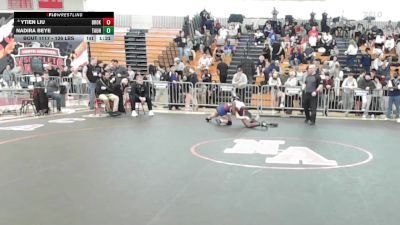 126 lbs Consolation - Ytien Liu, Brookline vs Nadira Beye, Taunton