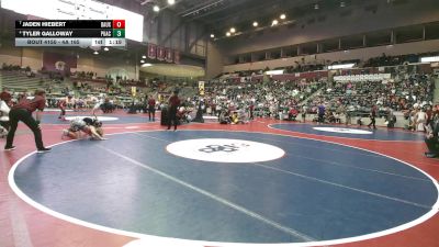4A 165 lbs 3rd Place Match - Jaden Hiebert, Bauxite vs Tyler Galloway, Pulaski Academy