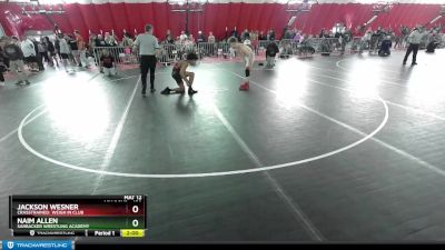 150 lbs Round 3 - Jackson Wesner, CrassTrained: Weigh In Club vs Naim Allen, Sarbacker Wrestling Academy