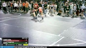 88 lbs Quarterfinal - Lance Vigil, Pomona Wrestling Club Colorado vs Wyatt Hueftle, Nebraska